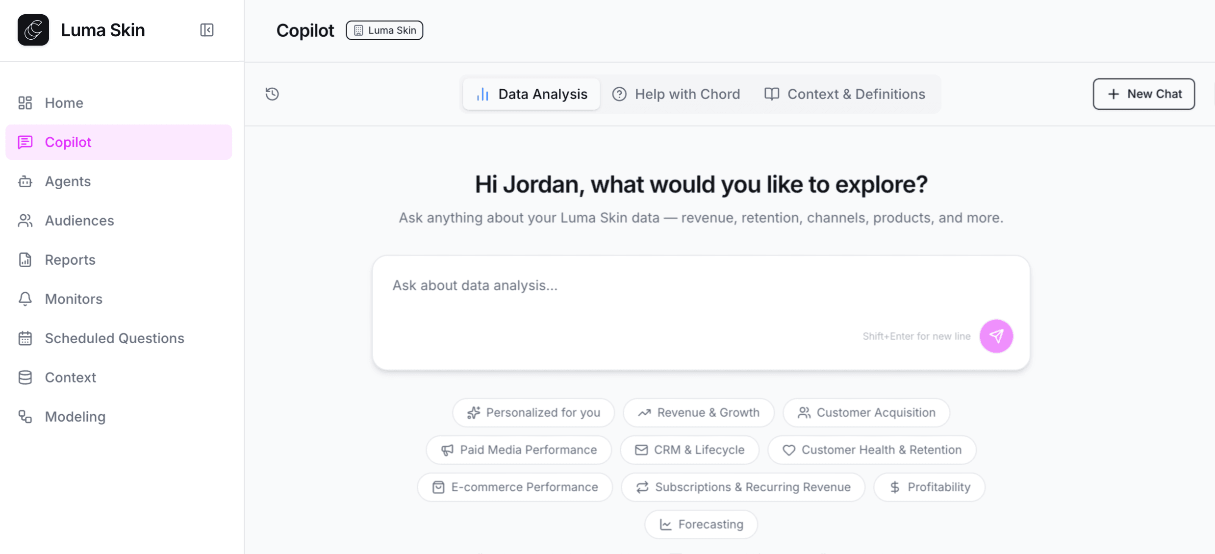 Chord Copilot — AI-powered data questions and answers